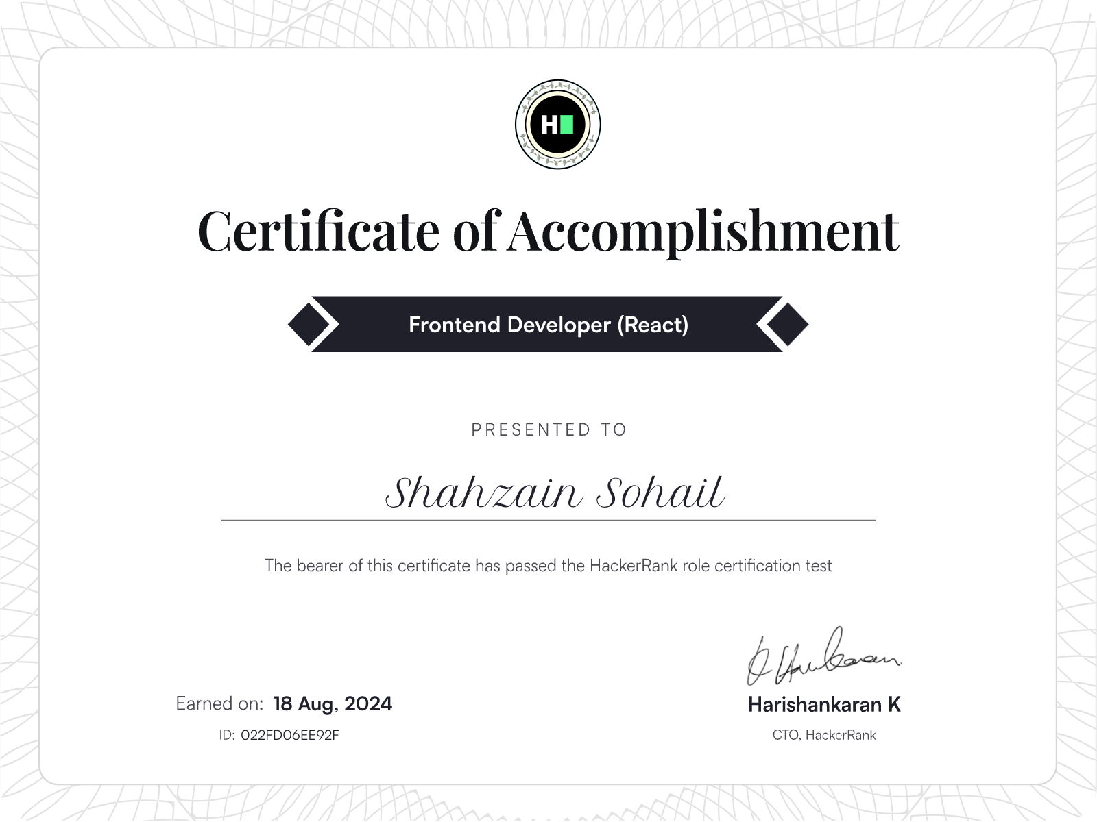 Certificate 2