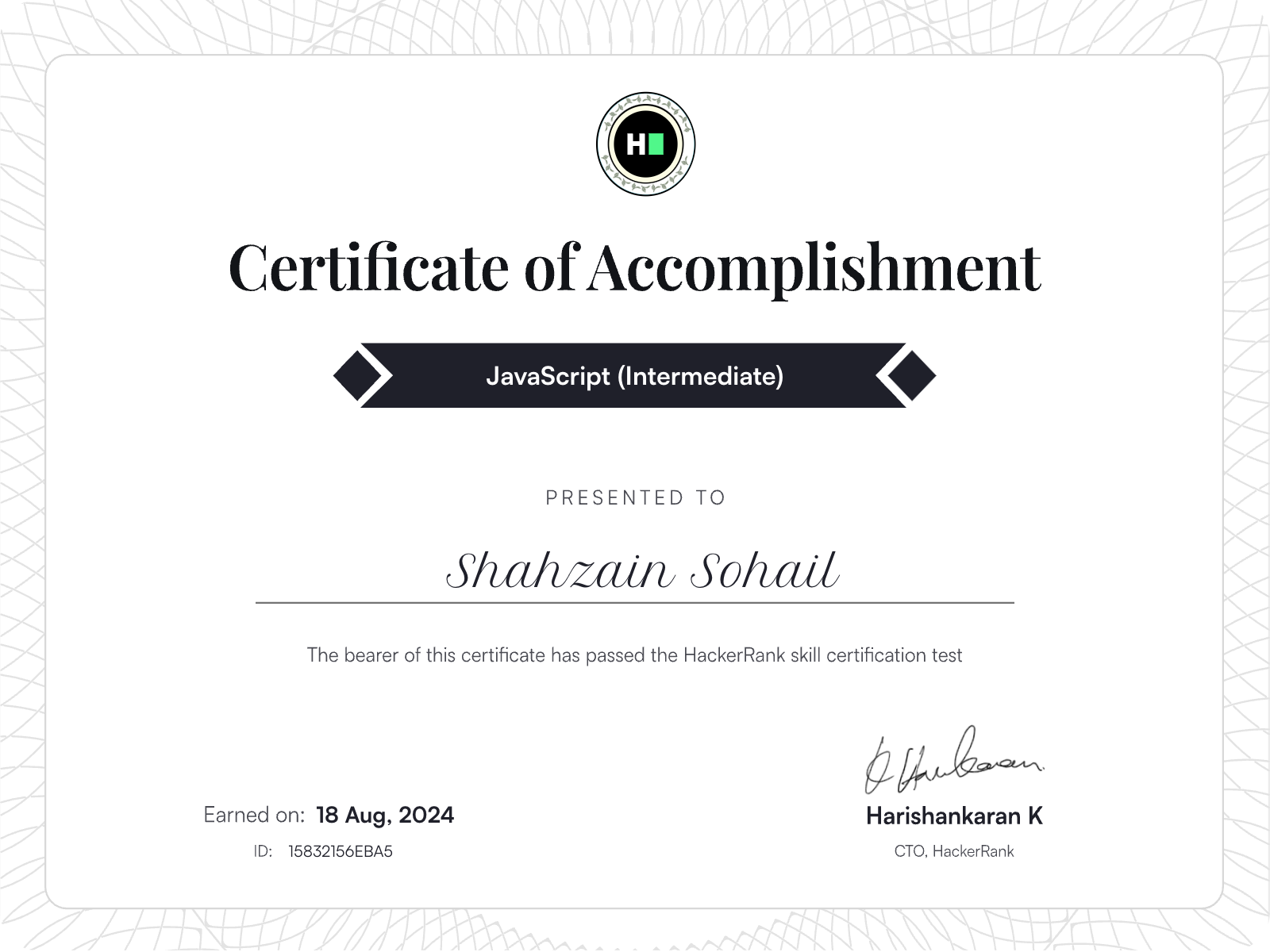 Certificate 1